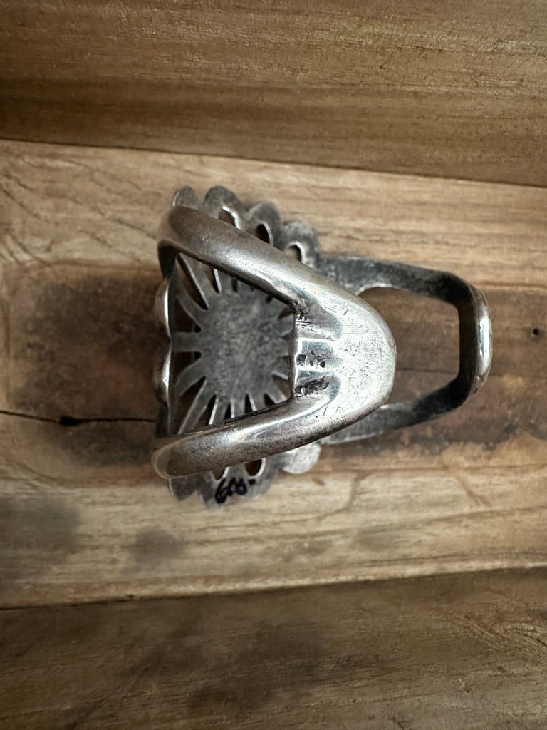 Vintage Sandcast Turquoise Bracelet