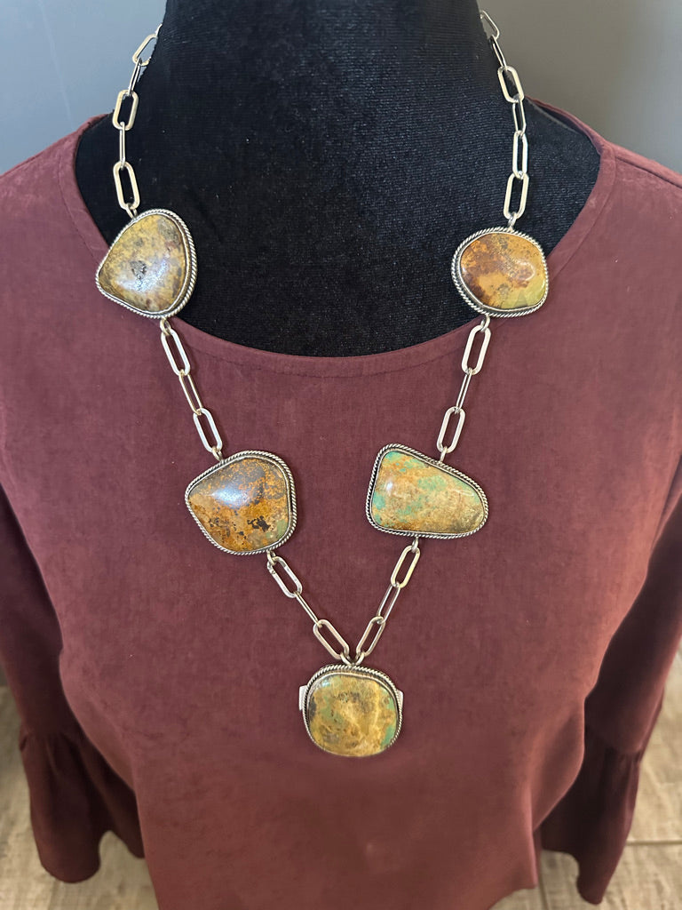 5-Stone Royston Necklace by Robin Tsosie