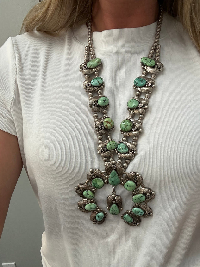 Vintage Carico Lake Squash Blossom