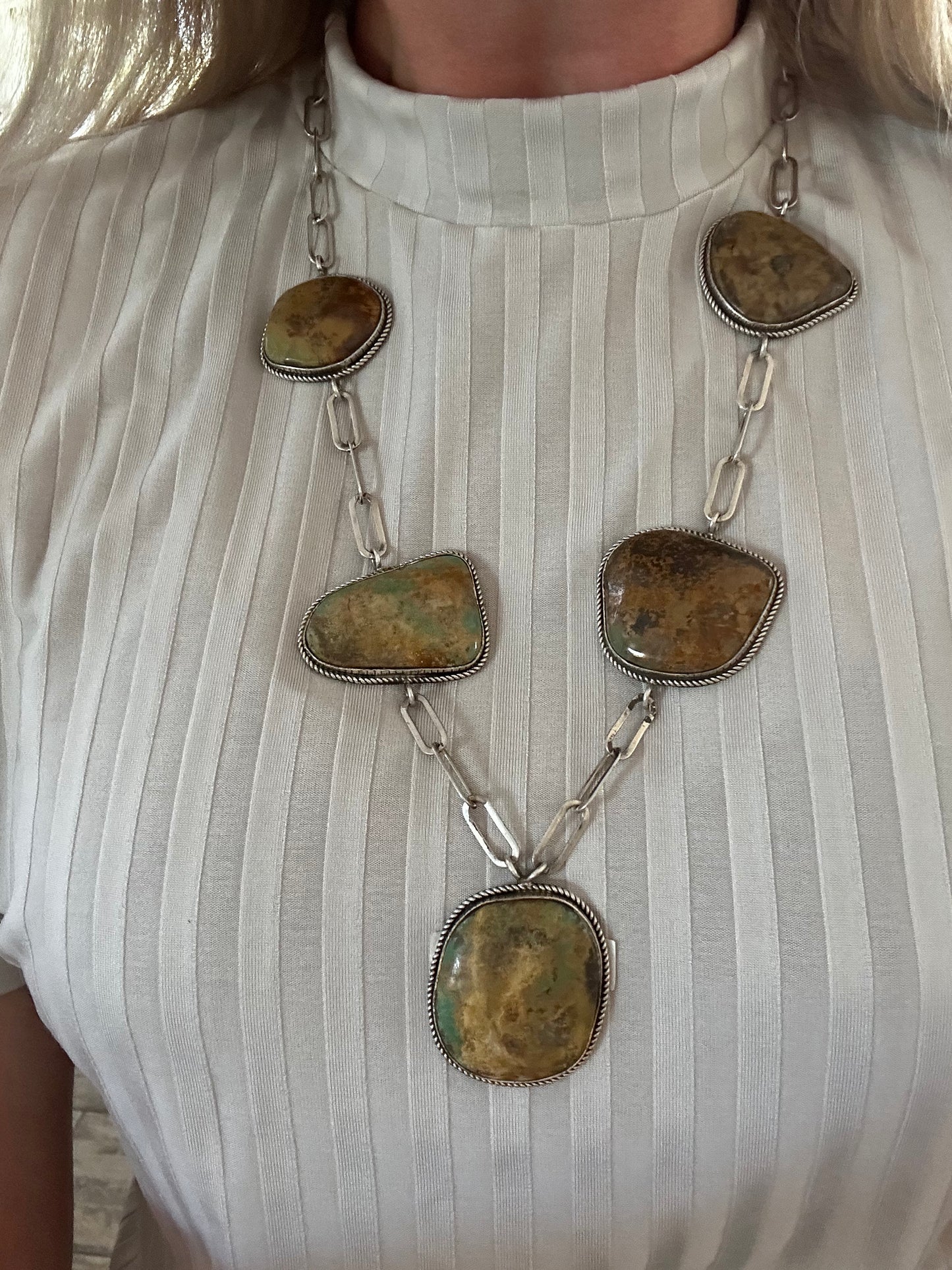 5-Stone Royston Necklace by Robin Tsosie