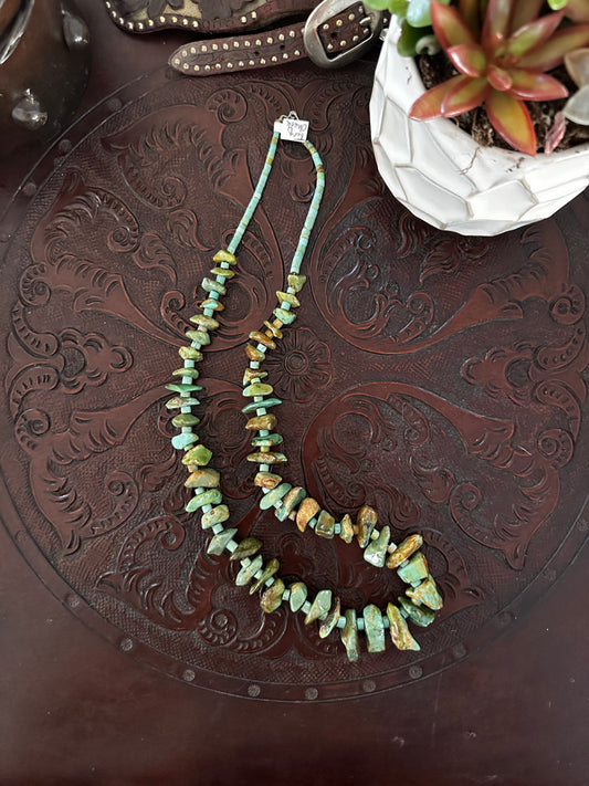 26" Turquoise Chunk Necklace