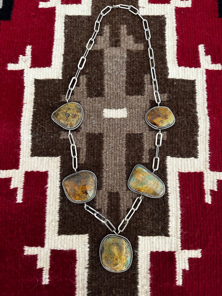 5-Stone Royston Necklace by Robin Tsosie