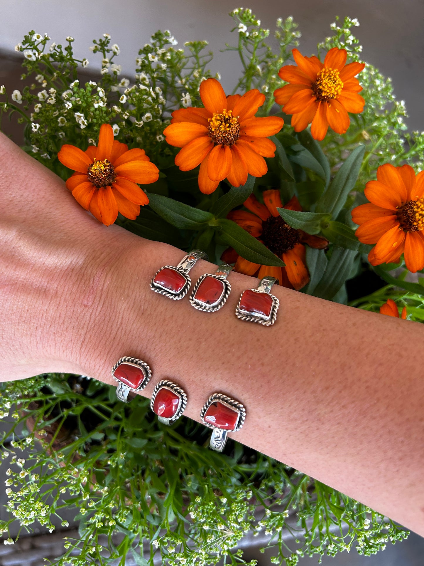 Coral Open Cuff Stacker