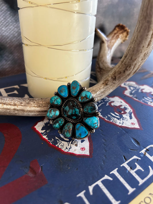 Kingman Flower Statement Ring