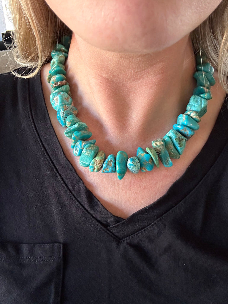 Vintage Cerrillos Chunk Necklace