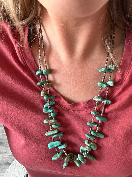 2 Strand Heishi Bead Necklace