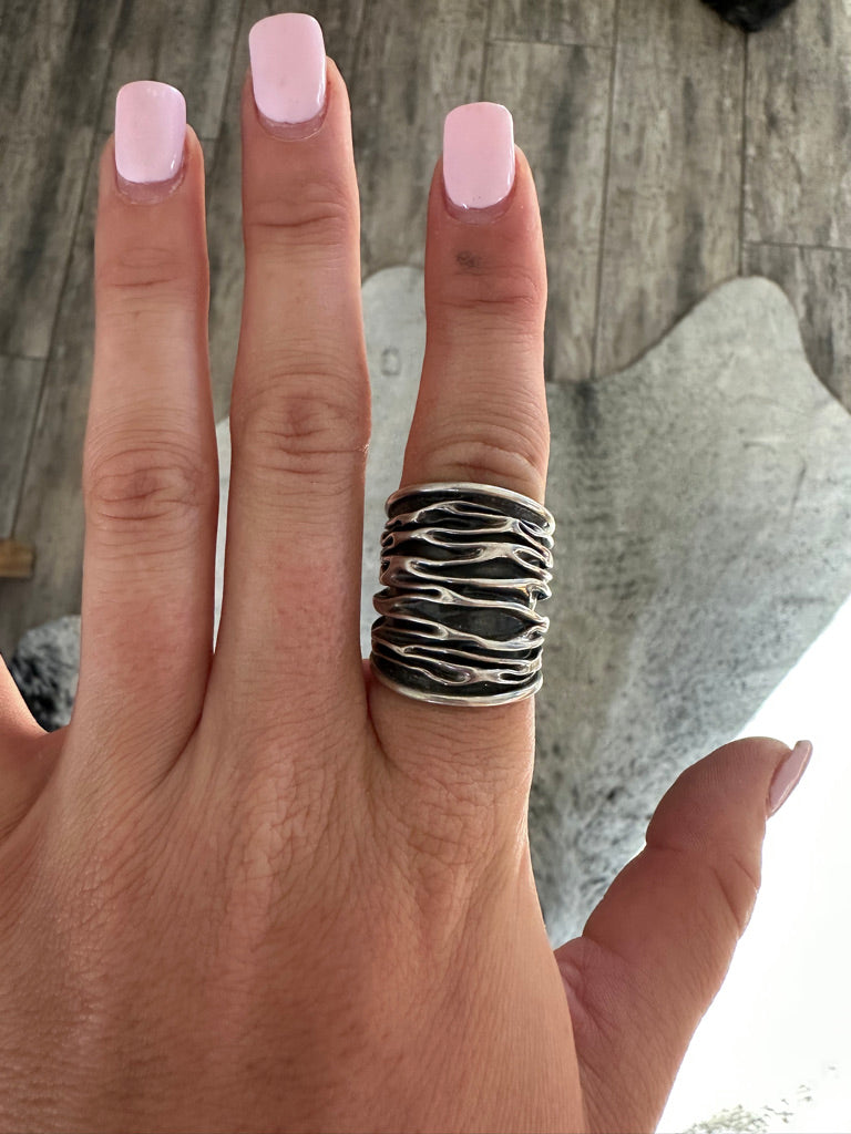 Sterling Silver Branch Ring