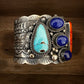 Kathleen Yazzi Spiny Oyster Blue Lapis Kingman Bracelet