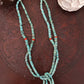 2 Strand Turquoise Coral Jacla Necklace