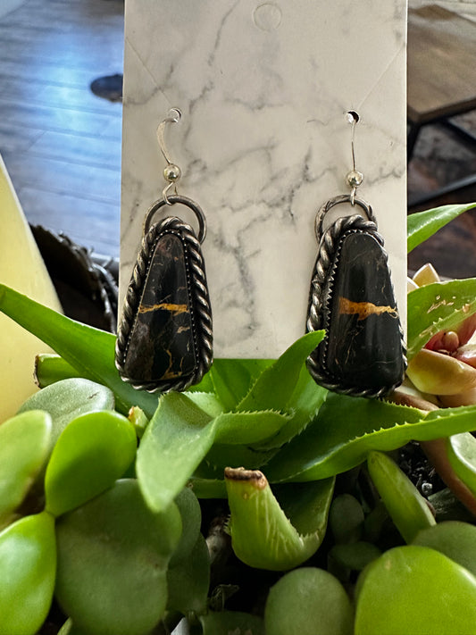 Bumblebee Jasper Earrings