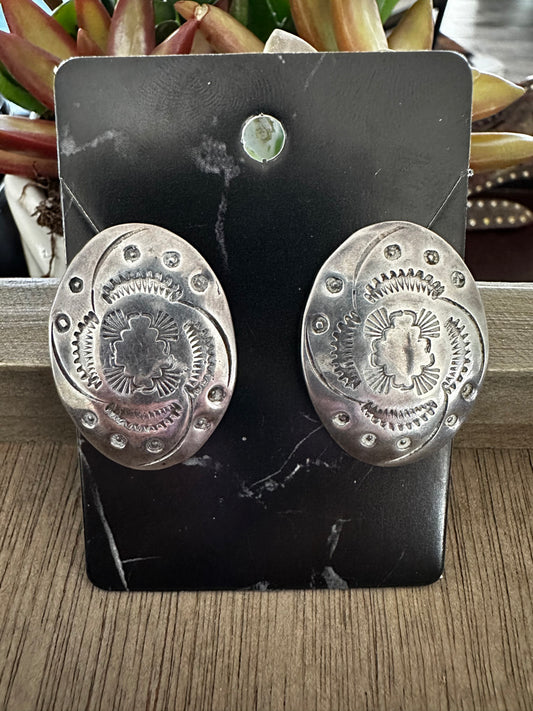Vintage Concho Earrings
